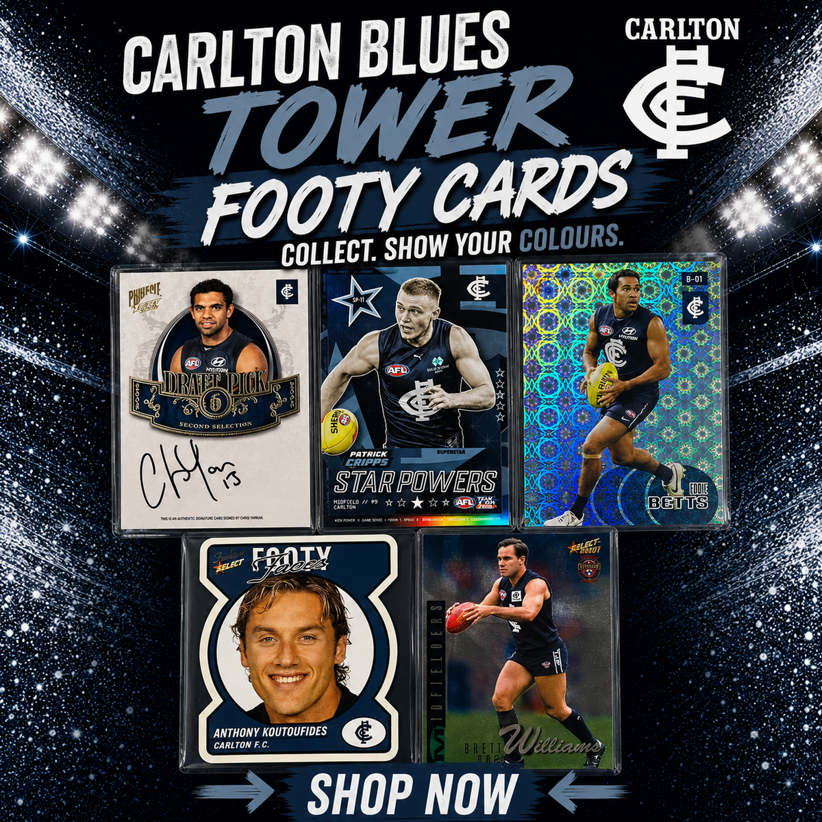 Carlton Blues Tower ($12 per card)