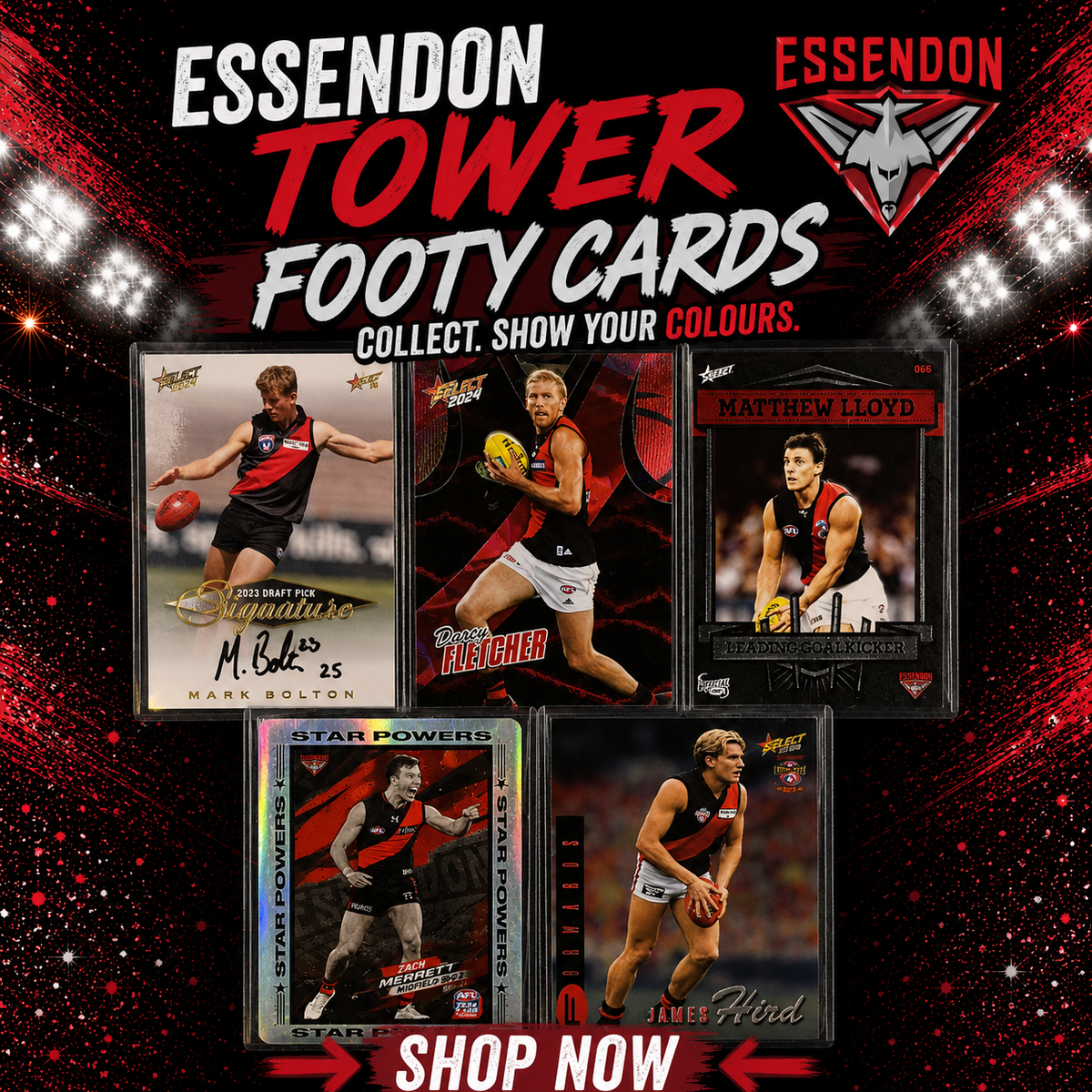 Essendon Bombers Tower ($12 per card)